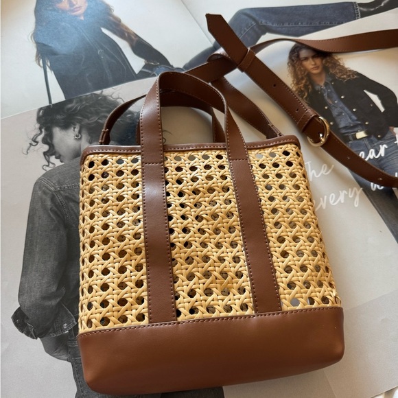 J crew Brown and Tan Mini Tote Bag - Picture 4 of 5